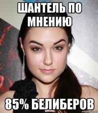 Шантель по мнению 85% Белиберов