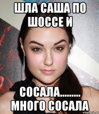 Шла Саша по шоссе и Сосала......... много сосала