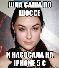 Шла Саша по шоссе и насосала на iphone 5 c