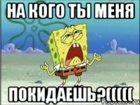 На кого ты меня Покидаешь?(((((