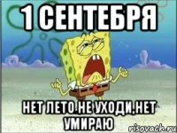 1 сентебря нет лето не уходи,нет умираю