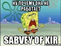 ну почему она не работает SABVEY of KIR