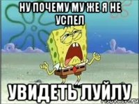 Ну почему му же я не успел Увидеть Луйлу