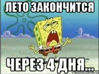 ЛЕТО ЗАКОНЧИТСЯ ЧЕРЕЗ 4 ДНЯ...