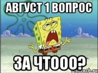 август 1 вопрос за чтооо?