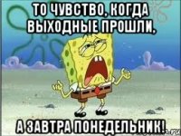 То чувство, когда выходные прошли, а завтра понедельник!