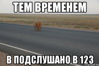 тем временем в подслушано в 123