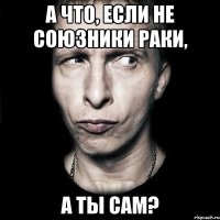 А что, если не союзники раки, а ты сам?