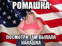 РОМАШКА ПОСМОТРИ ТАМ ВЫПАЛА КАКАШКА