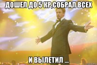 Дошел до 5 кр,собрал всех и вылетил ...