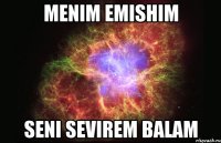 Menim Emishim seni sevirem balam