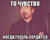 ТО ЧУВСТВО КОГДА ГУЗЕЛЬ СЕРДИТСЯ