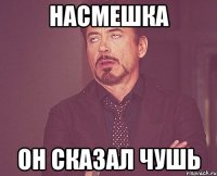 насмешка он сказал чушь