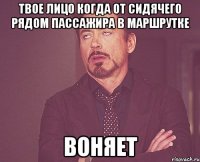 ТВОЕ ЛИЦО КОГДА ОТ СИДЯЧЕГО РЯДОМ ПАССАЖИРА В МАРШРУТКЕ ВОНЯЕТ