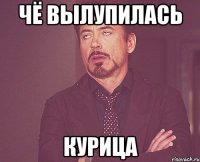 чё вылупилась курица