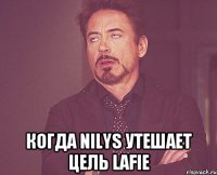  Когда Nilys утешает цель Lafie