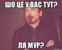 шо це у вас тут? ля мур?