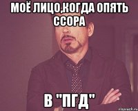 Моё лицо,когда опять ссора В "ПГД"