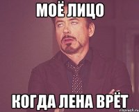 моё лицо когда Лена врёт