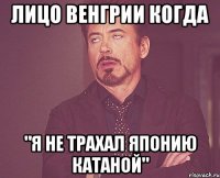 Лицо Венгрии когда "Я НЕ ТРАХАЛ ЯПОНИЮ КАТАНОЙ"