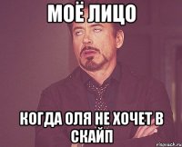 моё лицо когда оля не хочет в скайп