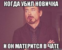 Когда убил новичка И он матерится в чате