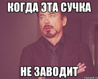 Когда эта сучка НЕ ЗАВОДИТ