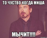 То чуство когда миша Мычит!!!!