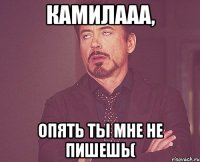 Камилааа, Опять ты мне не пишешь(