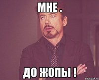 Мне . ДО ЖОПЫ !