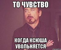 то чувство когда Ксюша увольняется