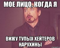 Мое лицо, когда я Вижу тупых хейтеров НаруХины