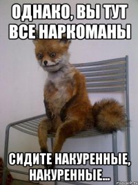 Однако, вы тут все наркоманы Сидите накуренные, накуренные...