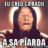 Eu cred ca Radu a sa piarda