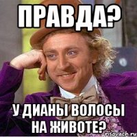 Правда? у Дианы волосы на животе?