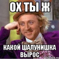 ох ты ж какой шалунишка вырос