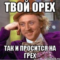 ТВОЙ ОРЕХ ТАК И ПРОСИТСЯ НА ГРЕХ