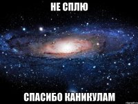 Не сплю Спасибо каникулам