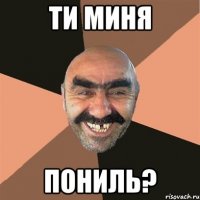 ТИ МИНЯ ПОНИЛЬ?