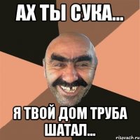 Ах ты сука... Я твой дом труба шатал...