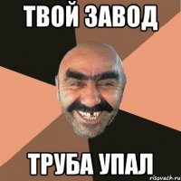 твой завод труба упал