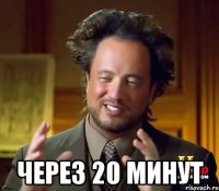  через 20 минут