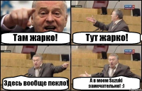 Там жарко! Тут жарко! Здесь вообще пекло! А в моем Suzuki замечательно! :)