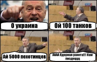 О украина Ой 100 танков Ай 5000 пехотинцев АААА Ядерная ракета!!! Нам пиздеццц