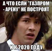 А что если "газпром - арену" не построят И к 2020 году