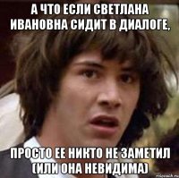 А что если Светлана Ивановна сидит в диалоге, просто ее никто не заметил (или она невидима)