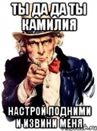 Ты да да ты камилия настрой подними и извини меня