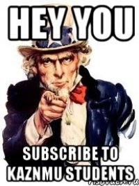 Hey you subscribe to KazNMU STUDENTS