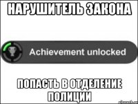 Нарушитель закона Попасть в отделение полиции