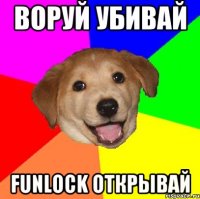 Воруй убивай Funlock открывай